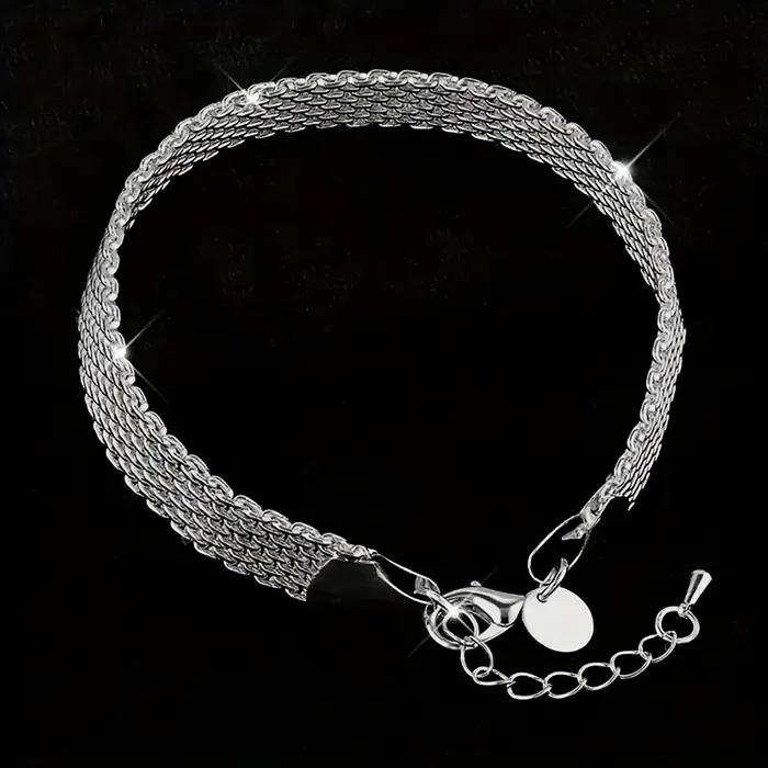 Bracelet en argent sterling 925 avec breloques