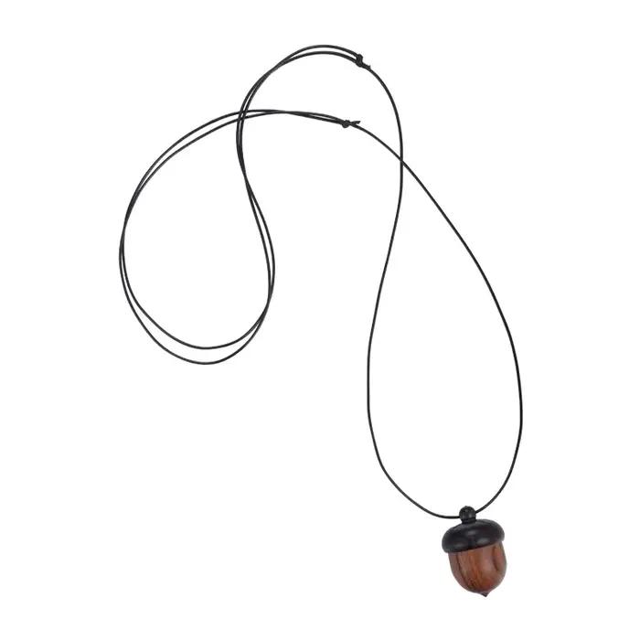 Collier pendentif Vintage en bois de santal pour femmes