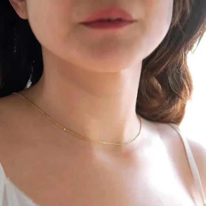 Collier chaîne arrière en perles multicouches pour femmes