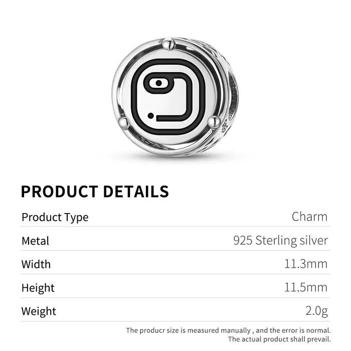 Mayan Kawak – breloque symbole en argent Sterling 925