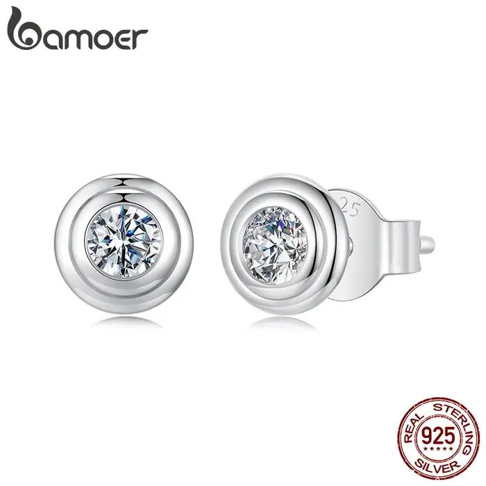 Boucles d'oreilles en diamant Moissanite pour femme