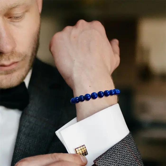 Bracelets de perles en pierre naturelle pour hommes et femmes