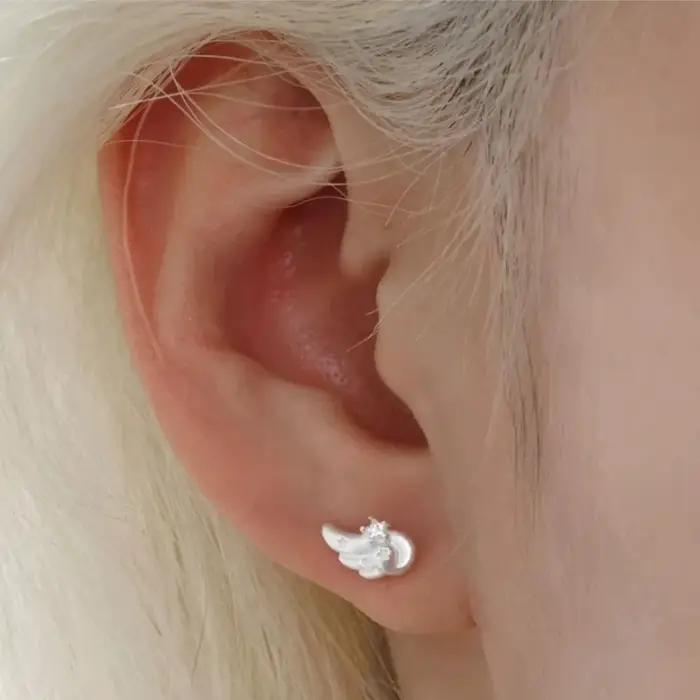 PANJBJ – boucles d'oreilles en argent Sterling 925 pour femmes