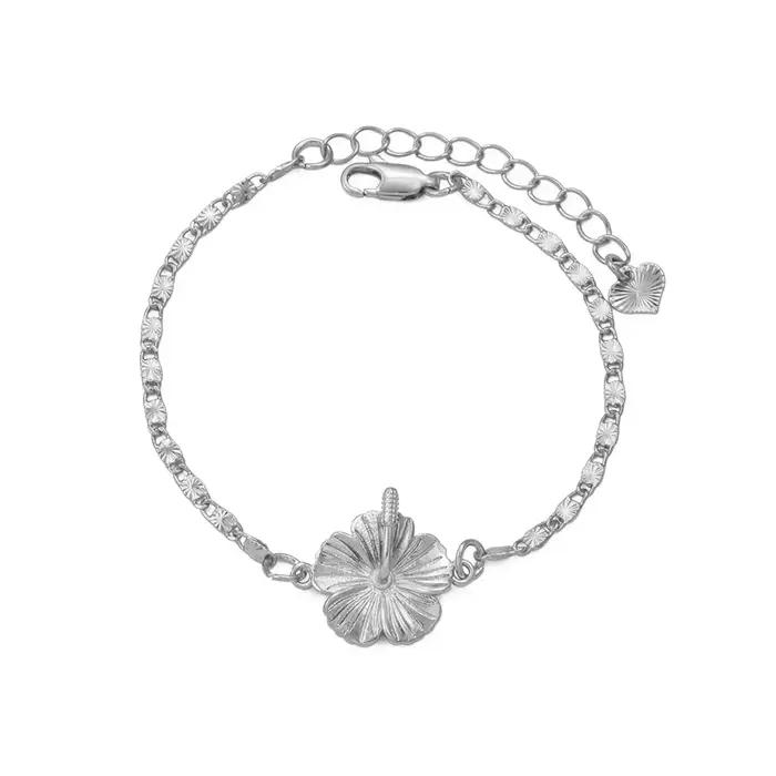 Bracelets à fleurs d'hibiscus Anniyo pour femmes, bijoux populaires des îles hawaïennes, Guam et Por