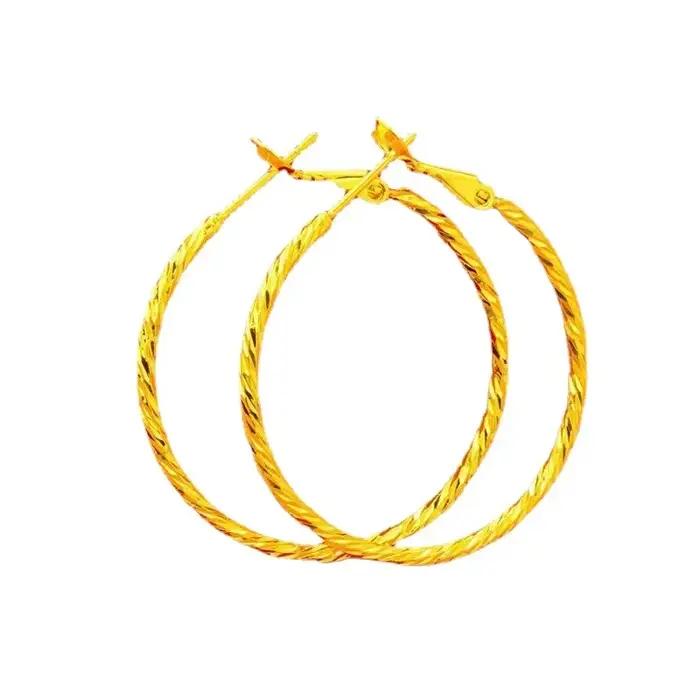 Boucles d'oreilles femme en or 24 carats AU999
