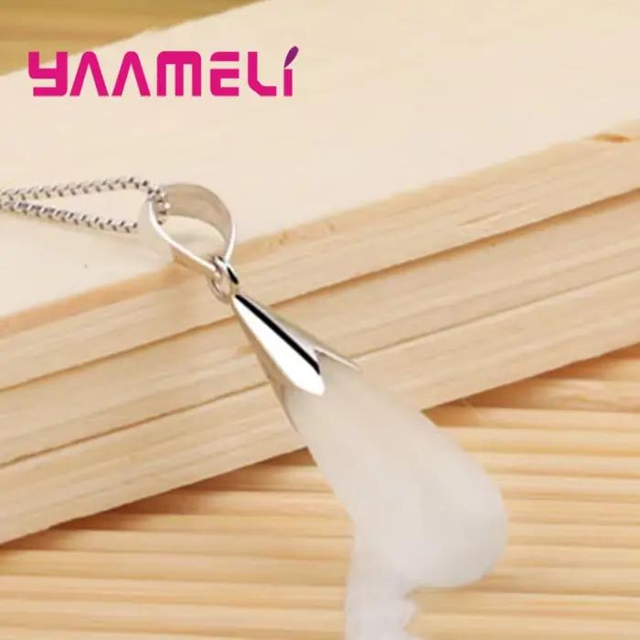 Ensemble de bijoux purs simples en argent Sterling 925