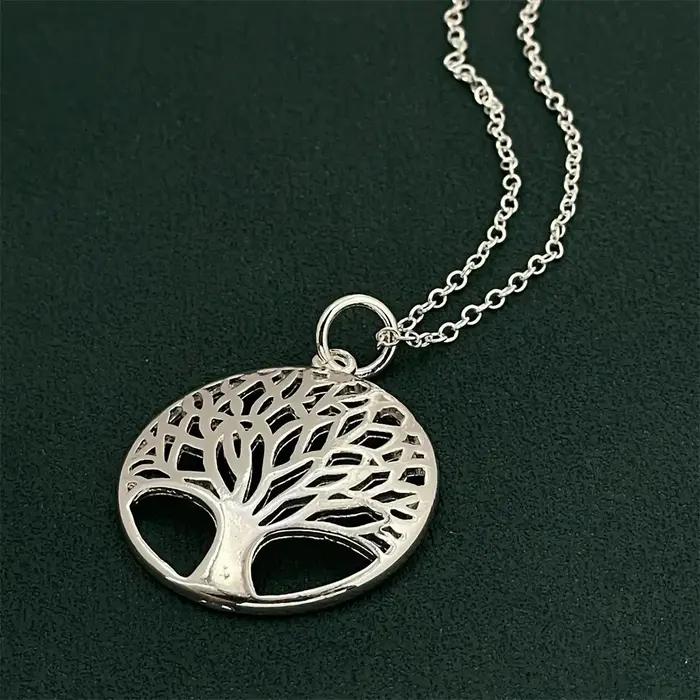 Collier en argent 925 avec pendentif Arbre de Vie