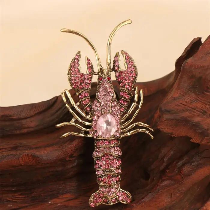 Belle broche de luxe baroque au Design de homard pour hommes et femmes