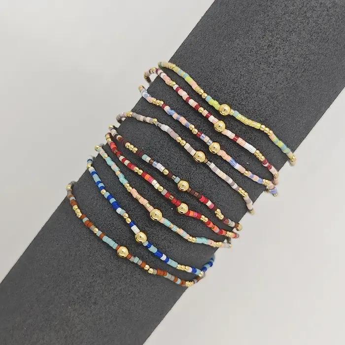 CCGOOD coloré Miyuki perles Bracelet Boho délicat perlé minuscules Bracelets pour femme été plage Pulseras bijoux minimalistes
