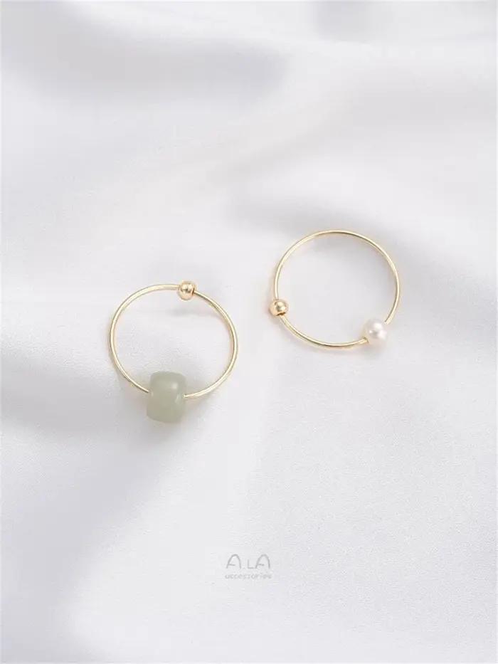 Boucles doreilles en perles dorées faits à la main en plaqué or 14k pour femmes occasions spéciales élégantes et confortables