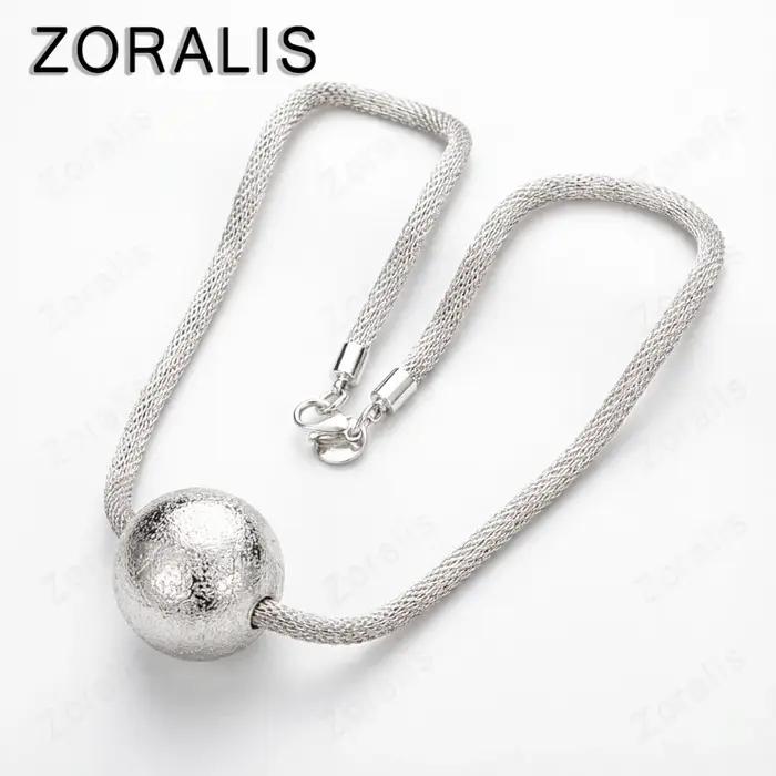 Collier avec pendentif en forme de boule ronde en or 18 carats pour femmes et hommes, bijoux à la mo
