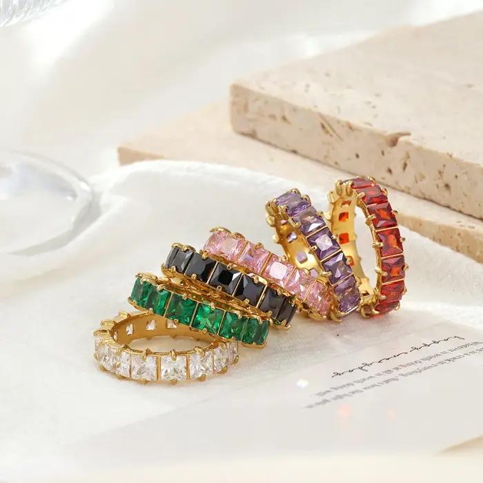 Bague en acier inoxydable pour femme