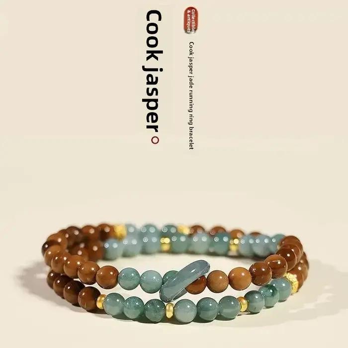 Bracelet perlé Kukui en cristal orange naturel pour femme occasions spéciales élégance moderne