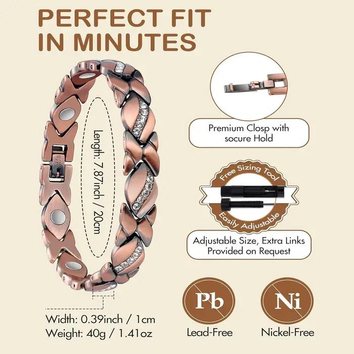 Bracelet en cuivre pour femme