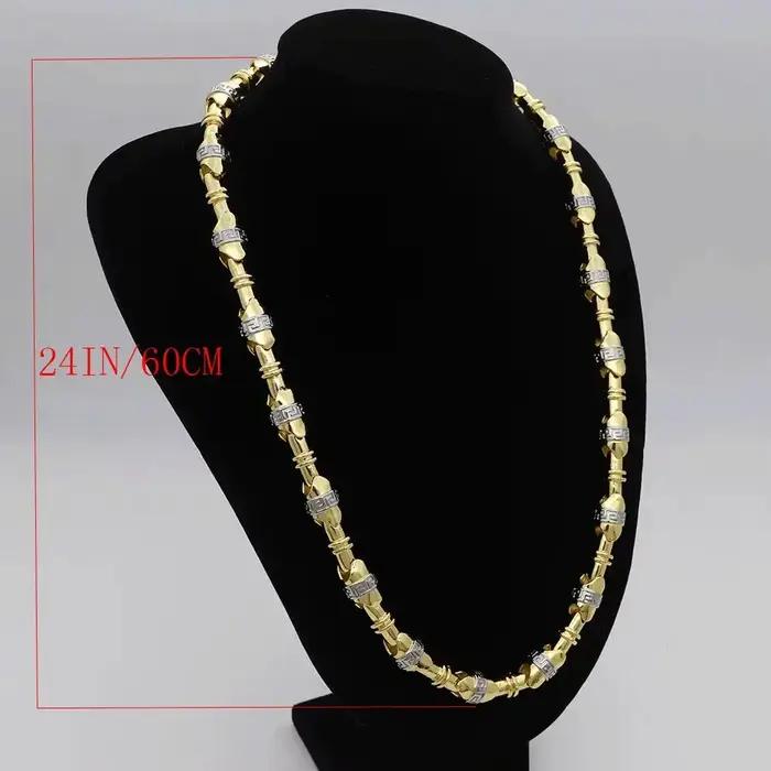Collier brésilien couleur or 60cm