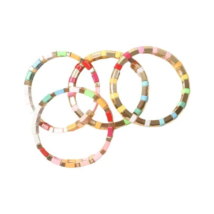 MAMA Bracelet cadeaux de fête des mères bijoux émail carrelage
