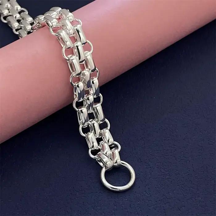 Bracelet en Argent Sterling 925 pour Femmes Soirée Mignon Romantique Bijou Occasions Spéciales Anniversaire Mariage