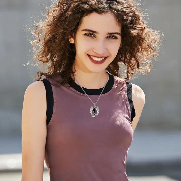 Eudora Phoenix-Collier Prismatique en Obsidienne Hexagonale