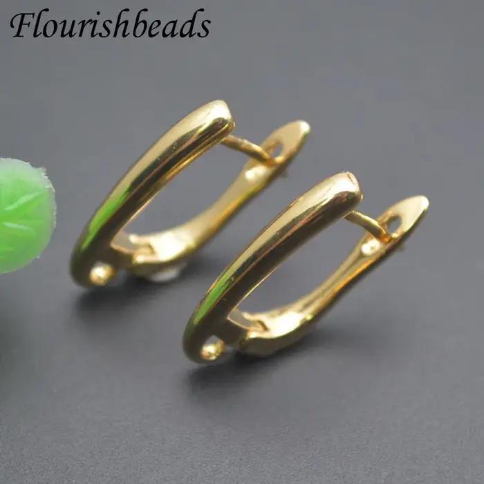 Boucles d'Oreilles Lisses Anti-Décoloration en Or 18k