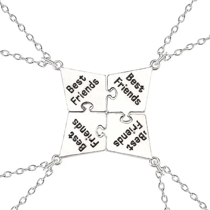 Collier pendentif Bff Chia Ship Letter pour homme et femme