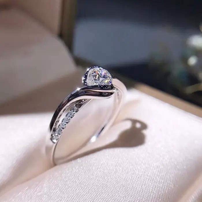 Bague en argent regardé 925 pour femme, breloque coeur et flèche, cadeau de bijoux, nouveau