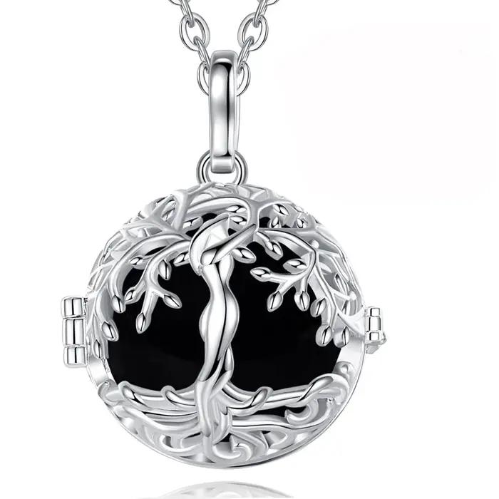 Eudora-Collier Arbre de Vie Jos, Pierre de Clip de Guérison Énergétique Alanding Yst, Pendentif Lapi
