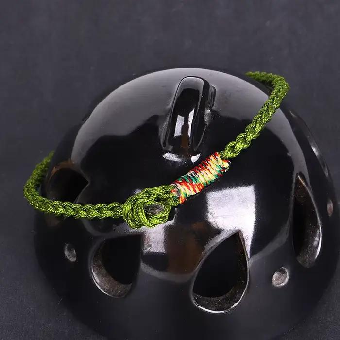 Bracelets de couple porte-bonheur tressés à quatre brins faits à la main, bracelets bouddhistes tibétains pour hommes, bijoux colorés pour femmes, cadeaux de navire chia