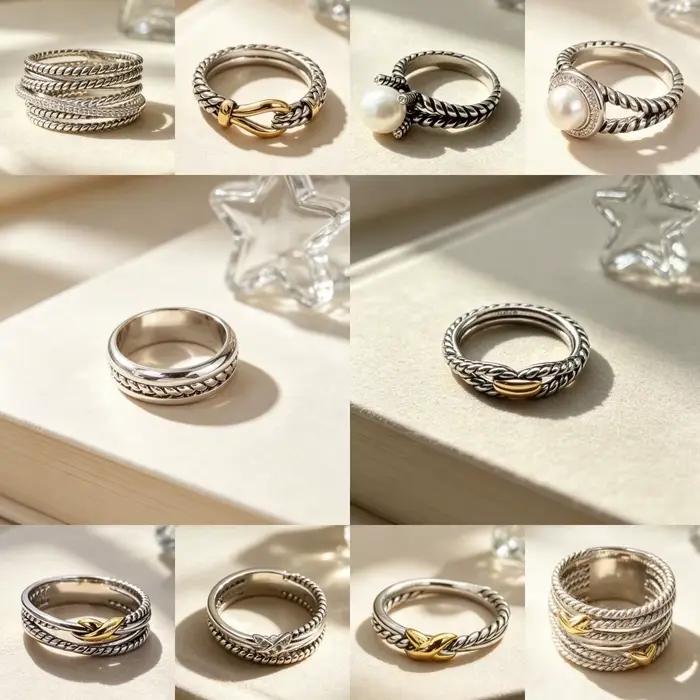 Nouveau produit original DYUH 2026, bague R001-10 pour femme, bijoux de haute qualité, romantique, polyvalent, cadeau de Noël