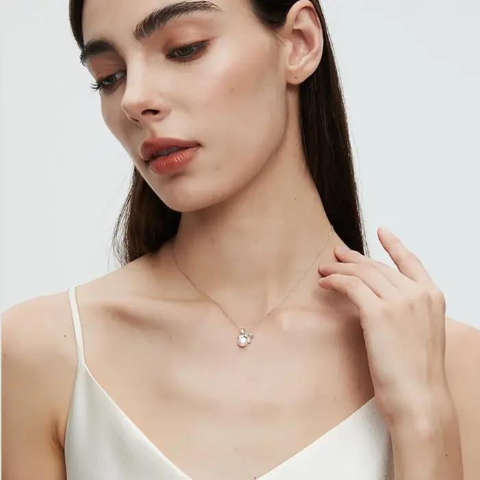 Collier de perles naturelles d'eau douce Non nucléées pour femme