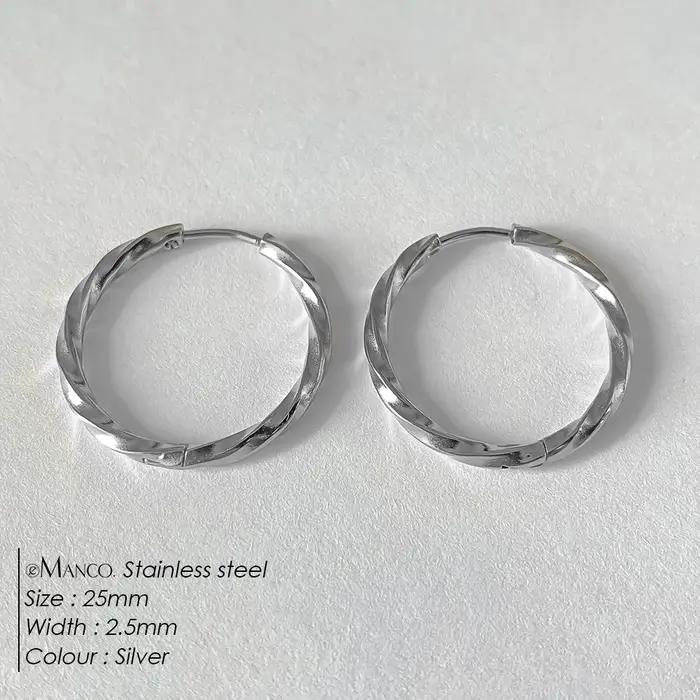 EManco classique Simple boucle d'oreille pour femmes motif géométrique costume diverses Occasions métal polyvalent femme bijoux cadeaux