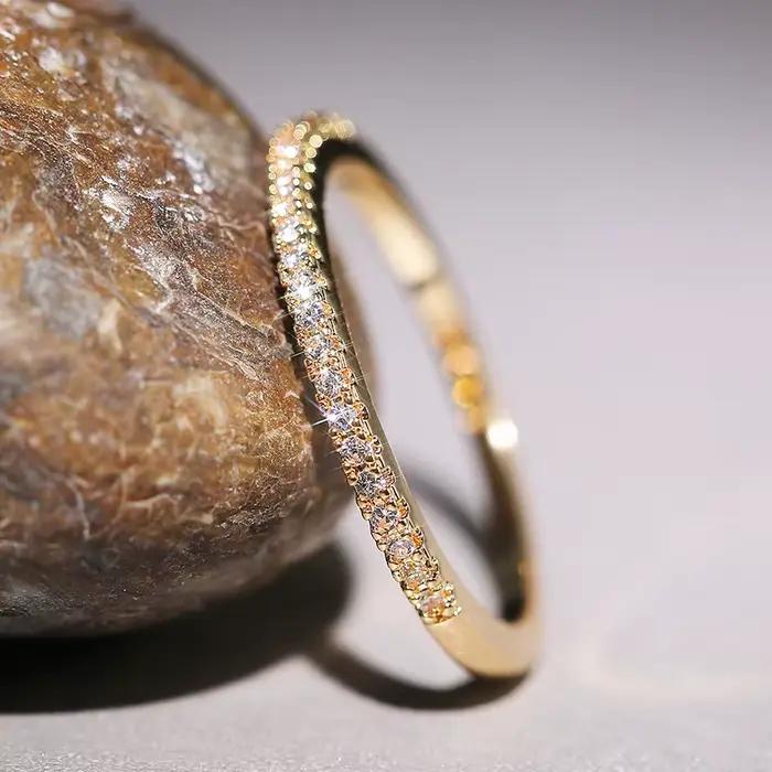 Huitan – bagues fines minimalistes pour femmes
