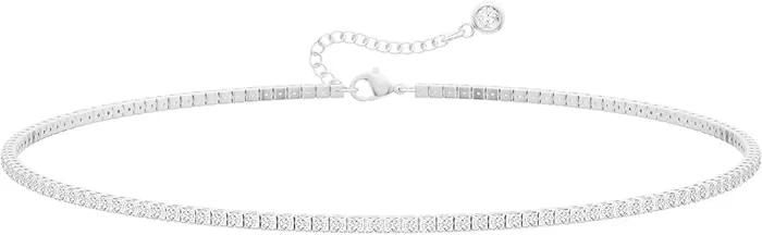 Collier Tennis pour Femme Plaqué Or 14K/Argent