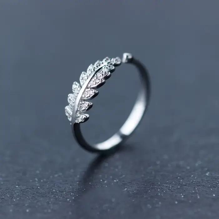 Bagues en argent Sterling 925 et Zircon pour femmes