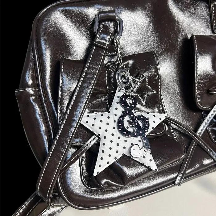 Collier avec pendentif tourbillon étoile à pois pour femmes