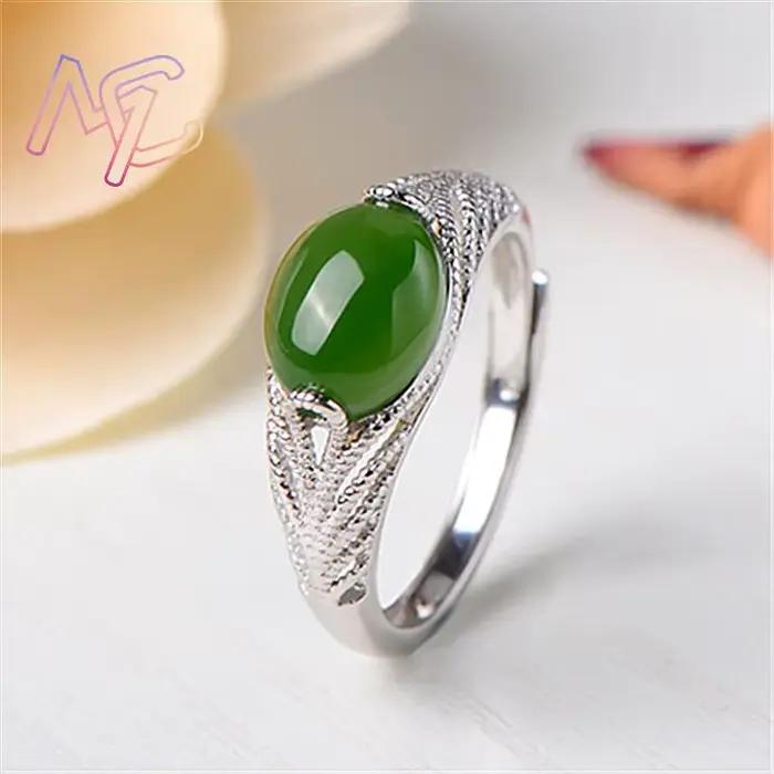Bagues en Jade naturel vert