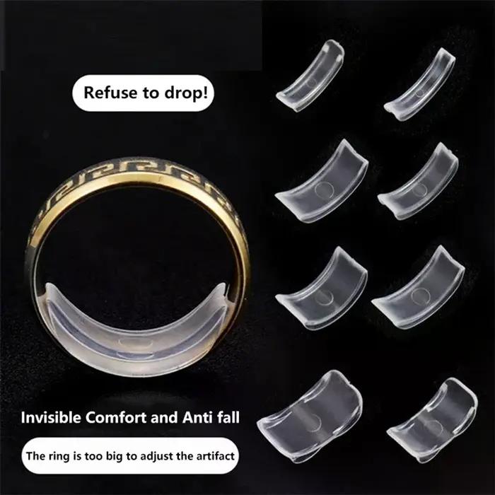 Ajusteur invisible de bague en plastique/résine ajustable pour homme et femme pour réduire la taille des bagues fantaisie occasions spéciales