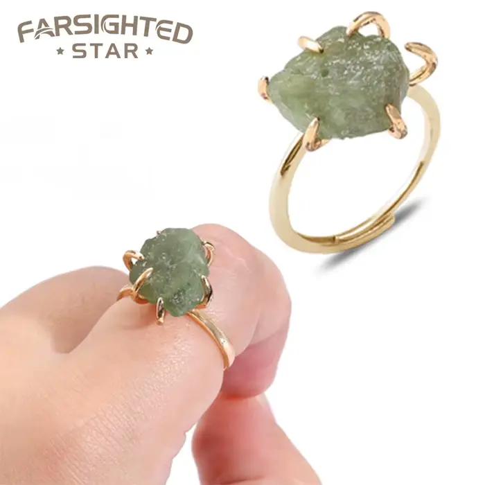 Bague en cristal de taille réglable pour femme