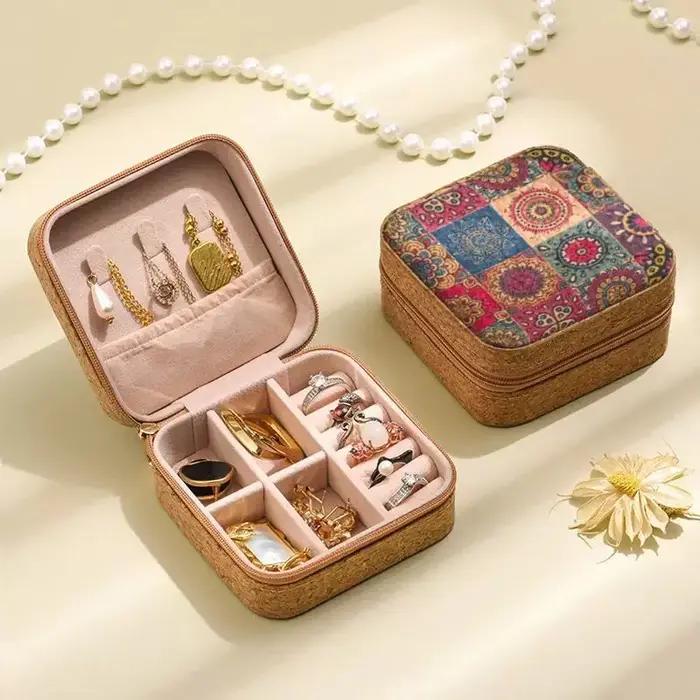 Nouvelle boîte à bijoux femmes bagues boîtes étui mode boîte de rangement Simple bijoux organisateur