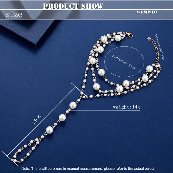 Bracelet de cheville perlé fait à la main en coquille d'escargot et alliage pour femmes mode bohème plage et occasions spéciales