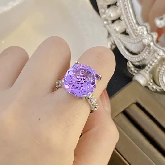 Bagues de mariage en diamant de laboratoire pour femmes