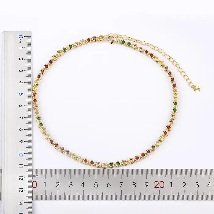 Collier en zircon cubique géométrique décontracté avec pendentif tracker d'humeur pour femmes occasions spéciales engagement