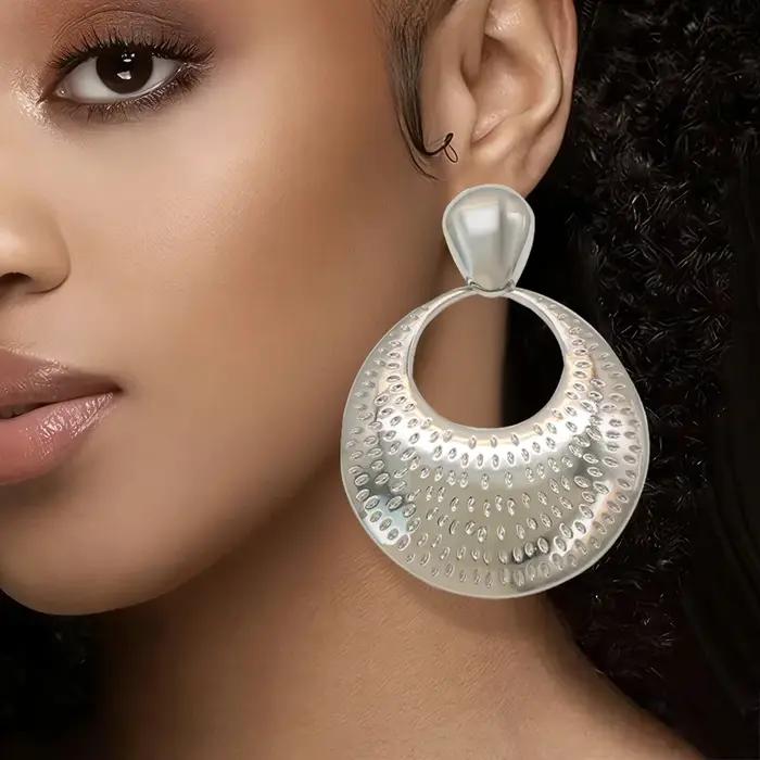 GZJPEI Boucles d'oreilles pendantes grandes et volumineuses