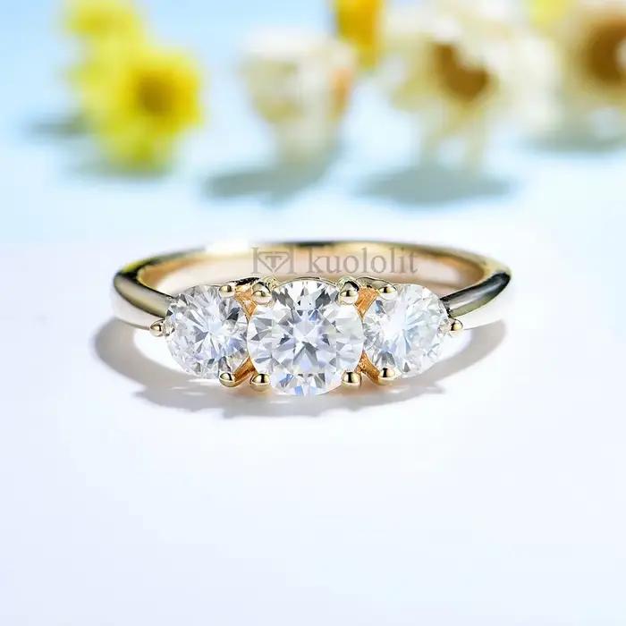 Kuololit – bague en or jaune 14K 10K pour femmes