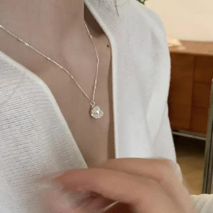 Collier de perles en argent Sterling 925