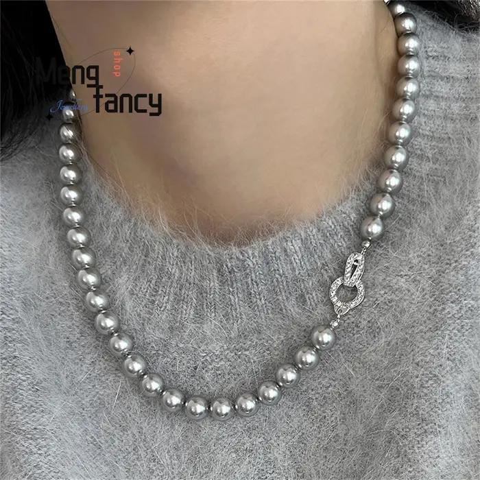 Colliers de perles d'eau douce naturelles élégants pour femmes occassions spéciales bijoux fins à la mode