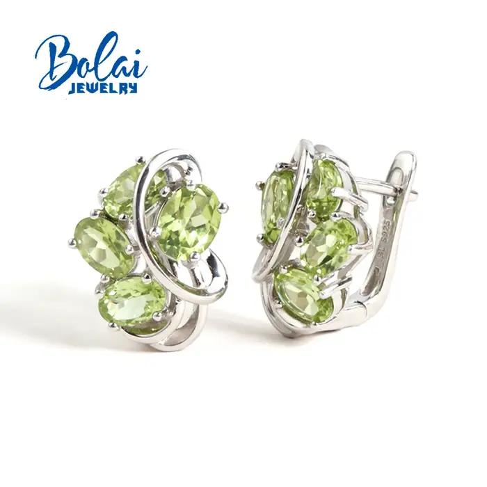 Boucles d'oreilles en argent sterling 925 avec fermoir, design ruban de soie, pierres précieuses pér