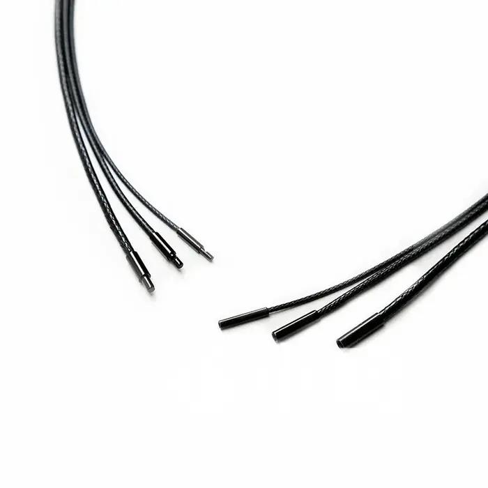 Collier chaîne en cuir noir pour bricolage femmes hommes