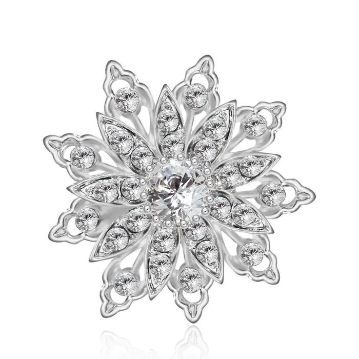 Broche broche bijoux nouvelle mode rétro femmes mode fleur broche cristal strass bijoux pour mariage rencontres fête accessoires