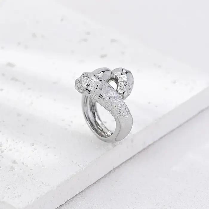 Boucles d'oreilles, collier, bracelet et bague en or et argent au design rétro européen et américain