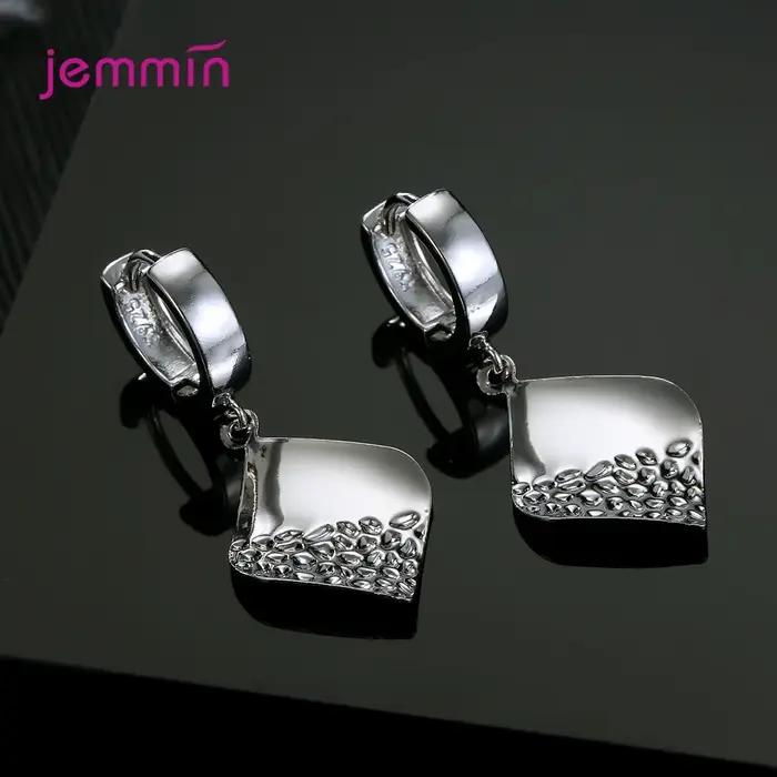 Boucles d'oreilles en argent sterling 925 et diamant pour femmes, style moderne et élégant, bijoux de fête et mariage